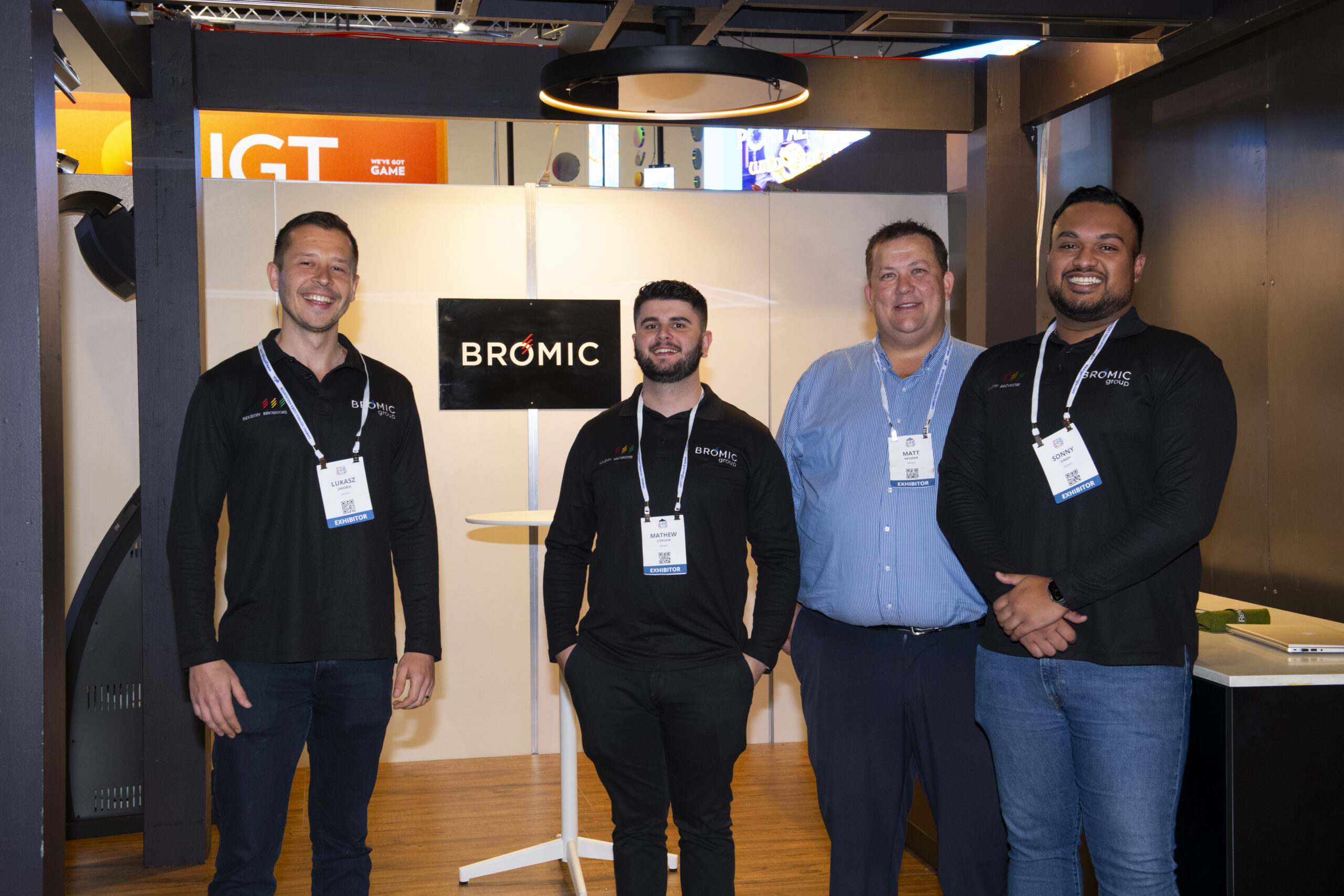 Bromic staff at Heating trade show